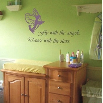 Wandaufkleber Fly with the angels