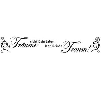 Wandaufkleber Träume nicht dein Leben