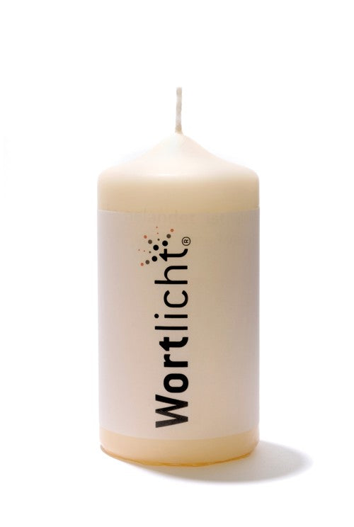 Wortlicht-Kerze Wünsche zur Hochzeit