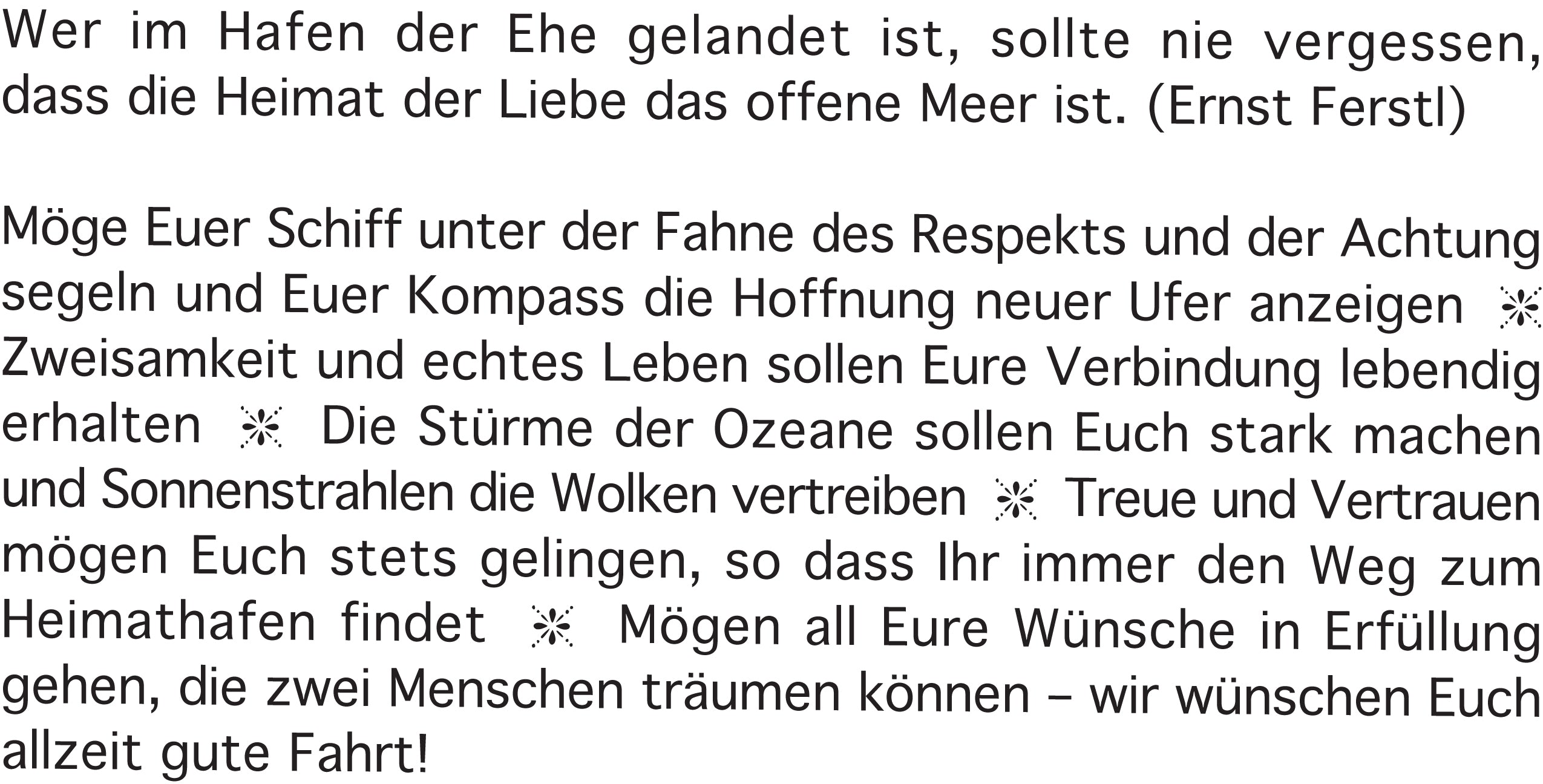 Wortlicht-Kerze Wünsche zur Hochzeit