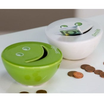 Spardose Smiley grün