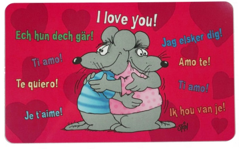 Frühstücksbrettchen Uli Stein I love you