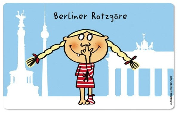 Frühstücksbrettchen Berliner Rotzgöre