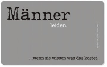 Frühstücksbrettchen Männer leiden
