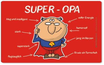 Frühstücksbrettchen Super Opa