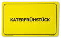 Frühstücksbrettchen Katerfrühstück