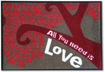 Sauberlauf-Fußmatte All you need is love