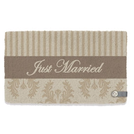 Kokos-Fußmatte Just Married