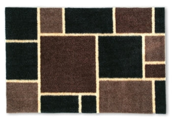 Fußmatte Quadro braun/schwarz