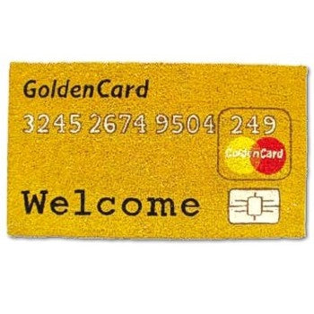 Kokos-Fußmatte Gold Card