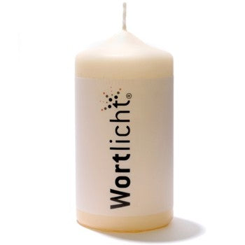 Wortlicht-Kerze Wünsche zur Hochzeit