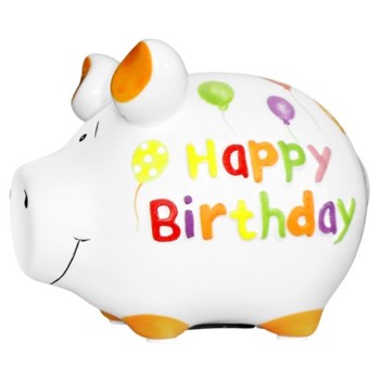 Sparschwein Happy Birthday