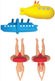 Splash! Flaschenverschluss Boote 2er-Set